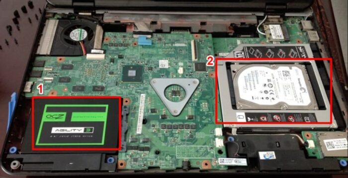 lắp song song 2 ổ cứng