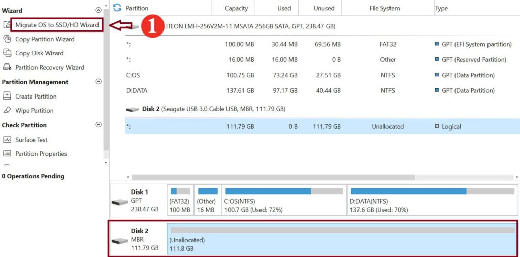 Partition Wizard 0