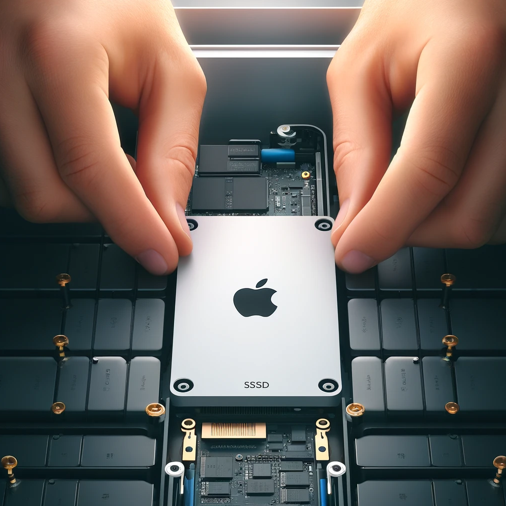 Qua trinh lap dat SSD vao iMac