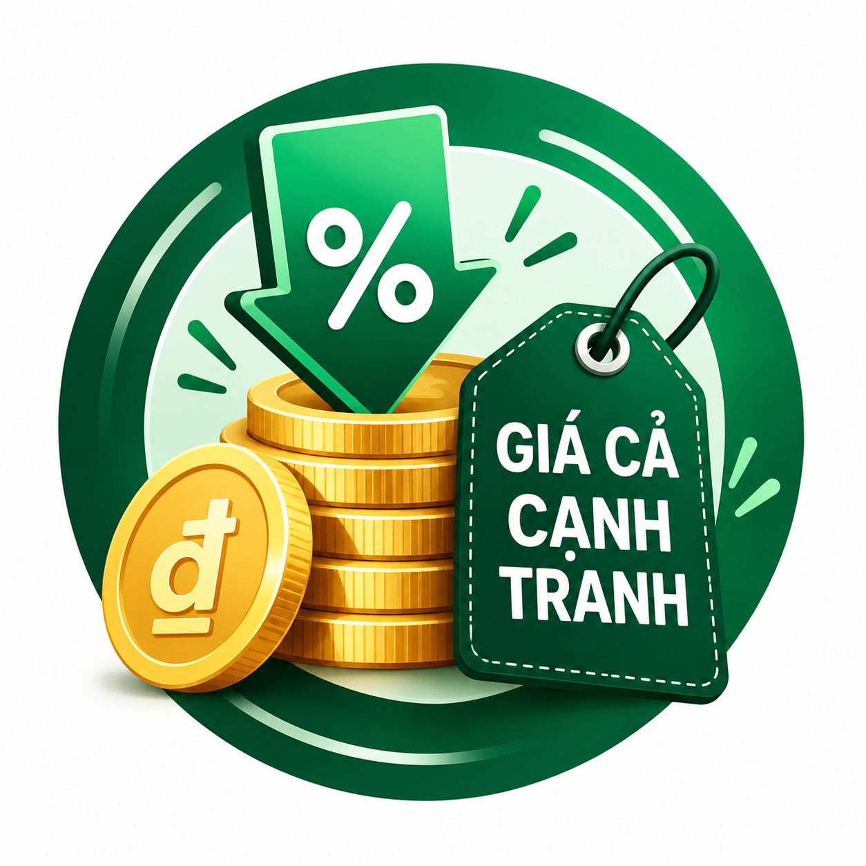 Huy hiệu giá cả cạnh tranh